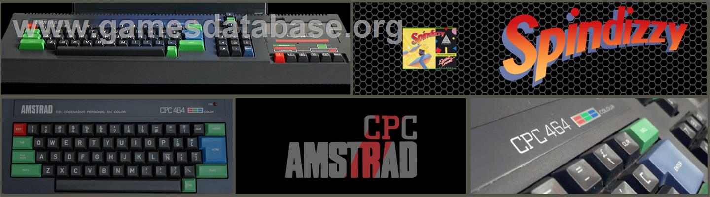 Spindizzy - Amstrad CPC - Artwork - Marquee