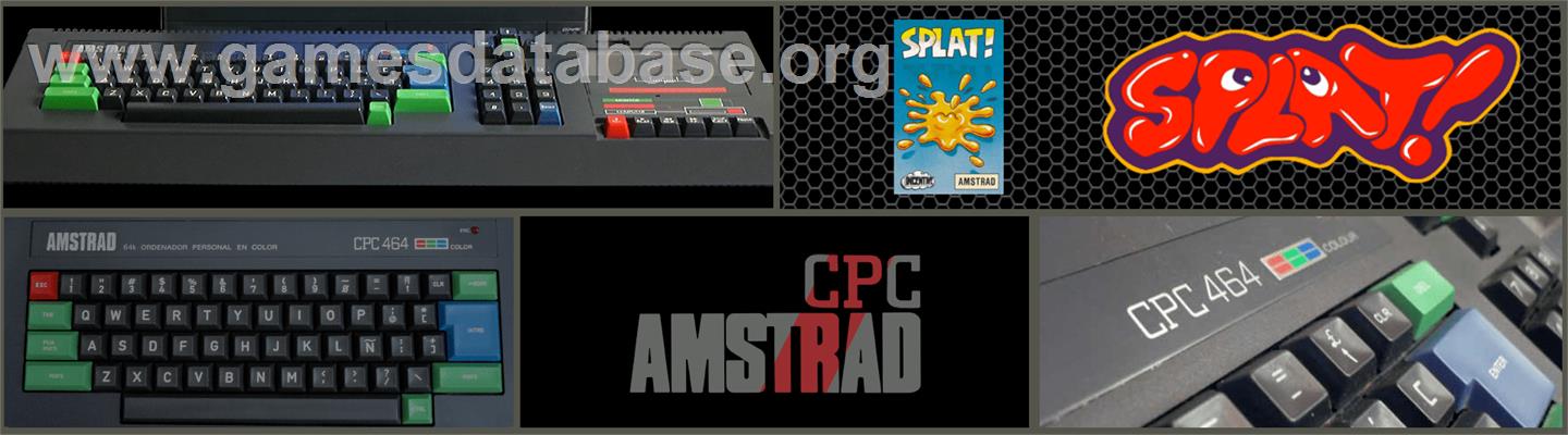 Splat! - Amstrad CPC - Artwork - Marquee