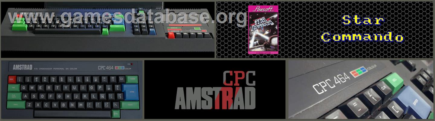Star Commando - Amstrad CPC - Artwork - Marquee