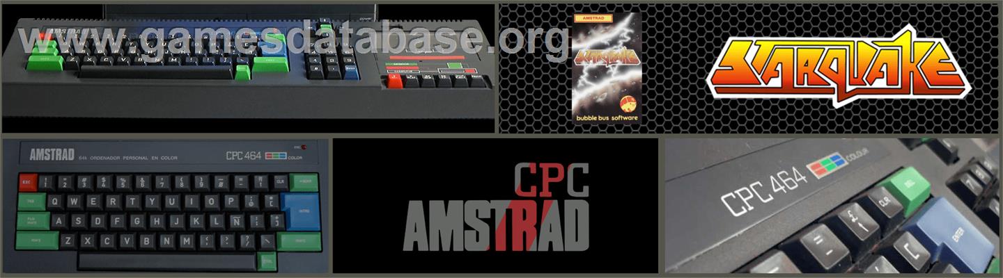 Star Quake - Amstrad CPC - Artwork - Marquee