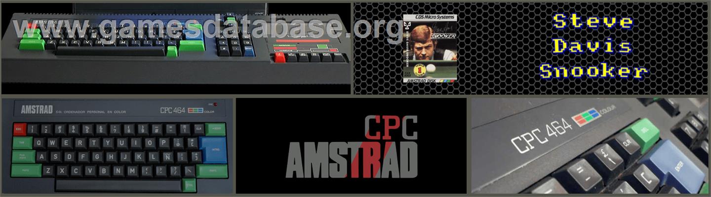 Steve Davis Snooker - Amstrad CPC - Artwork - Marquee