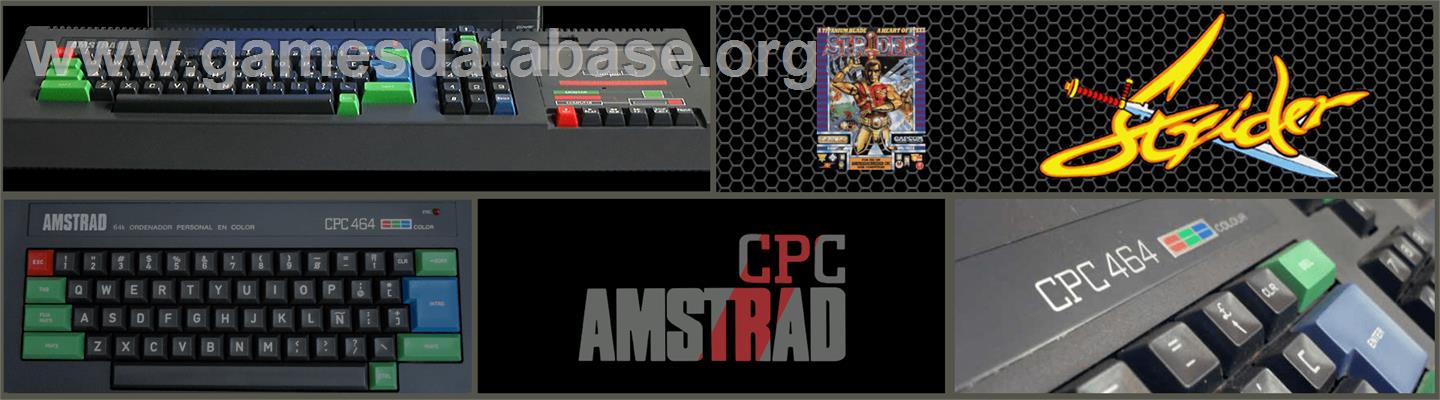 Strider - Amstrad CPC - Artwork - Marquee