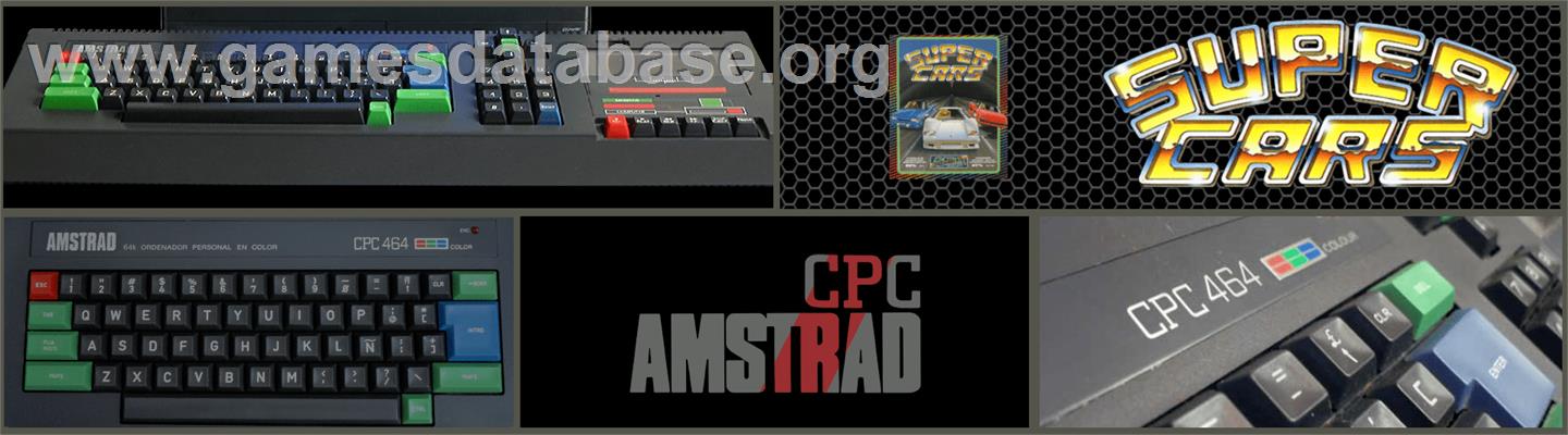 Super Cars - Amstrad CPC - Artwork - Marquee