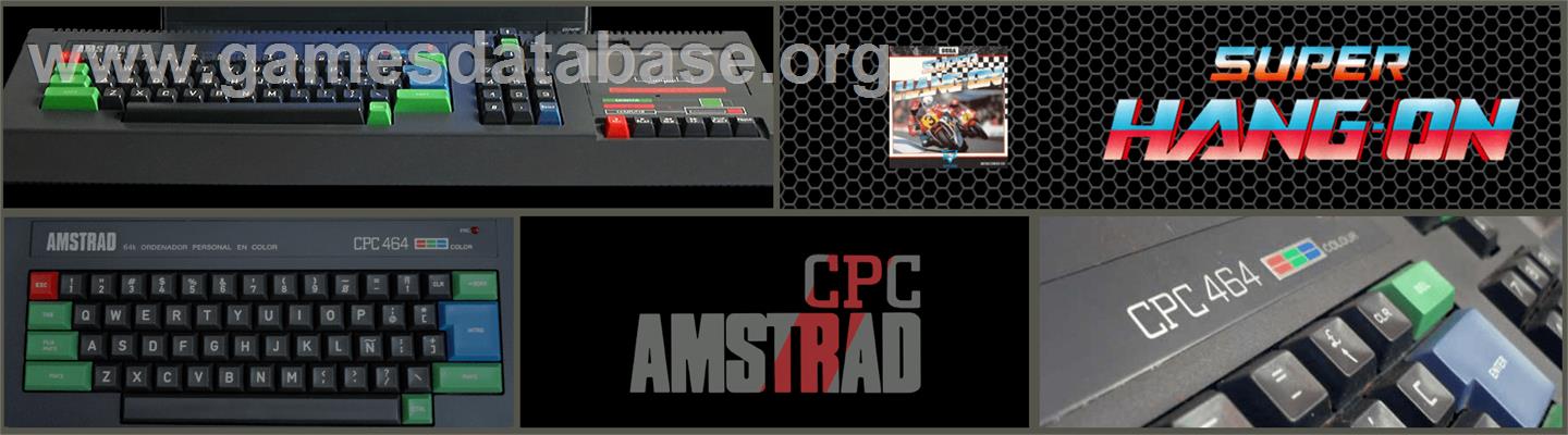 Super Hang-On - Amstrad CPC - Artwork - Marquee