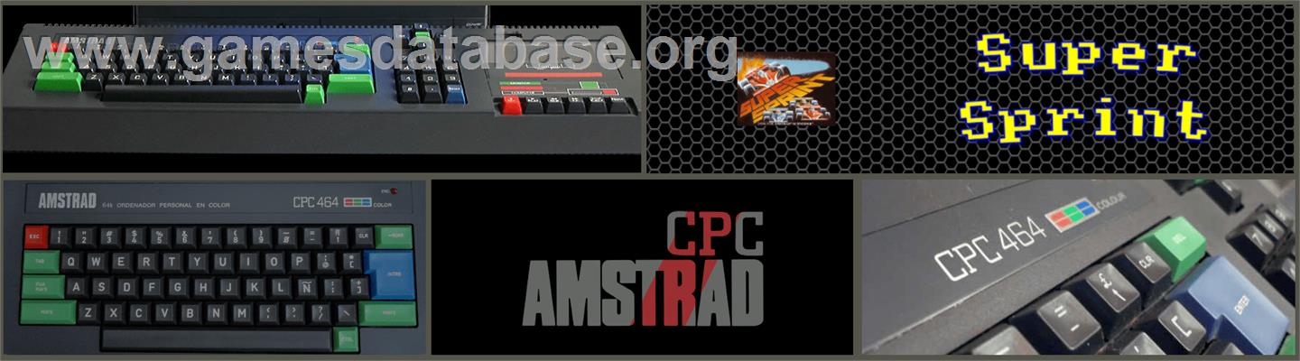 Super Sprint - Amstrad CPC - Artwork - Marquee