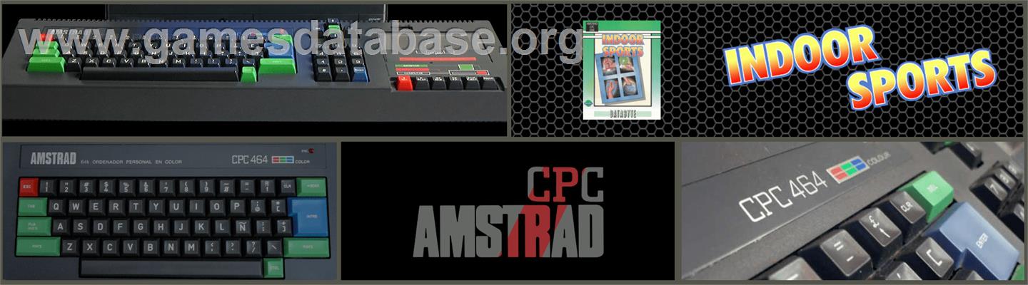 Superstar Indoor Sports - Amstrad CPC - Artwork - Marquee