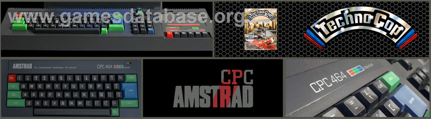 Techno Cop - Amstrad CPC - Artwork - Marquee