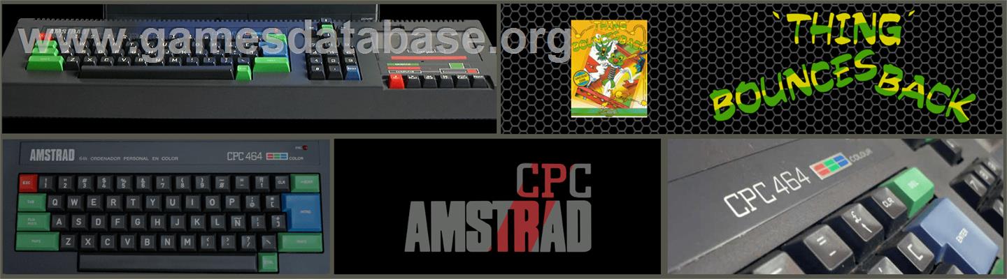 Thing Bounces Back - Amstrad CPC - Artwork - Marquee