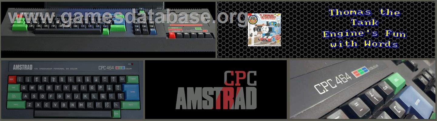 Thomas The Tank Engine's Fun With Words - Amstrad CPC - Artwork - Marquee