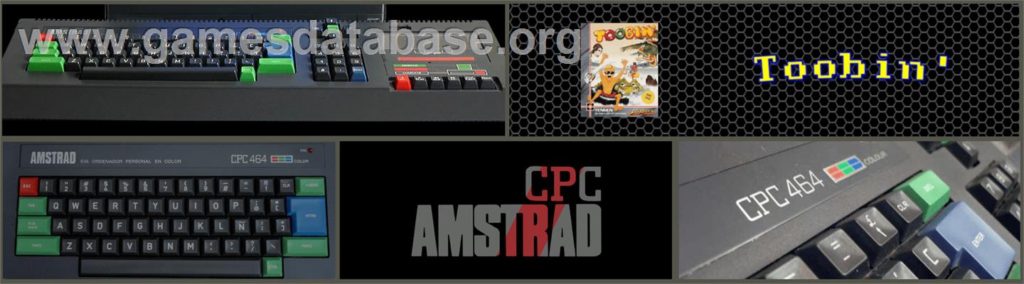 Toobin' - Amstrad CPC - Artwork - Marquee
