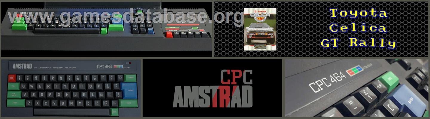 Toyota Celica GT Rally - Amstrad CPC - Artwork - Marquee