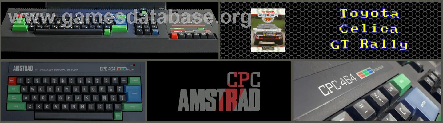 Toyota Celica GT Rally - Amstrad CPC - Artwork - Marquee