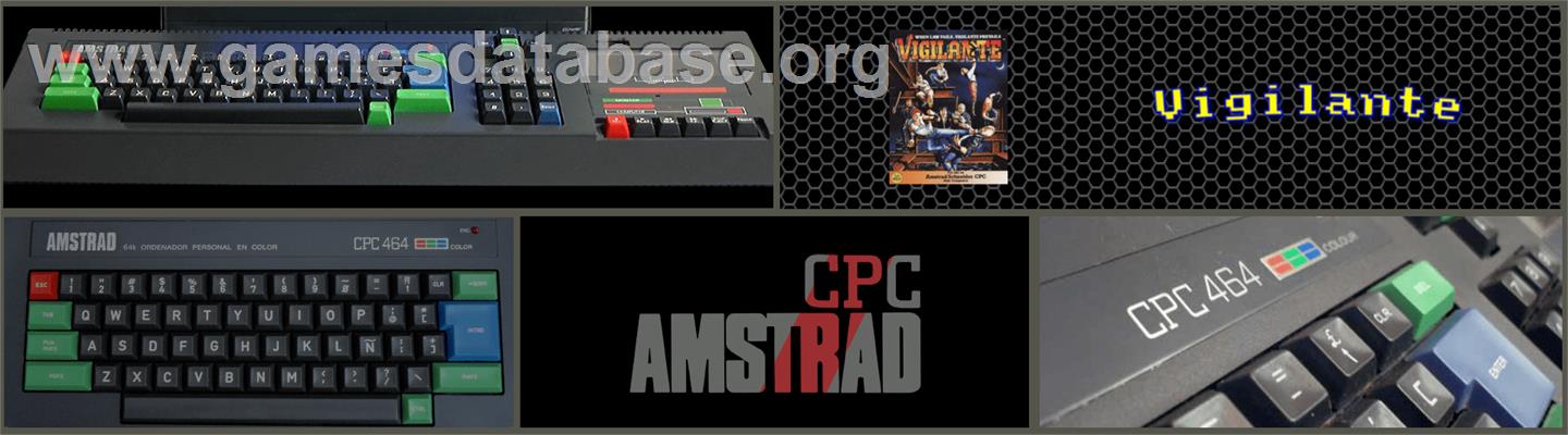 Vigilante - Amstrad CPC - Artwork - Marquee