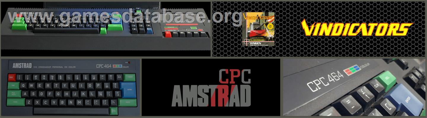 Vindicators - Amstrad CPC - Artwork - Marquee