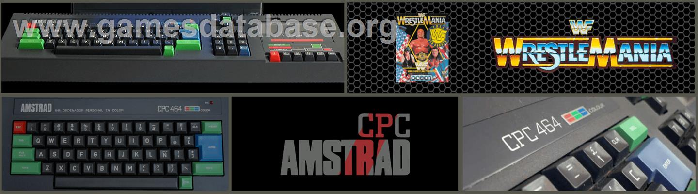 WWF Wrestlemania - Amstrad CPC - Artwork - Marquee