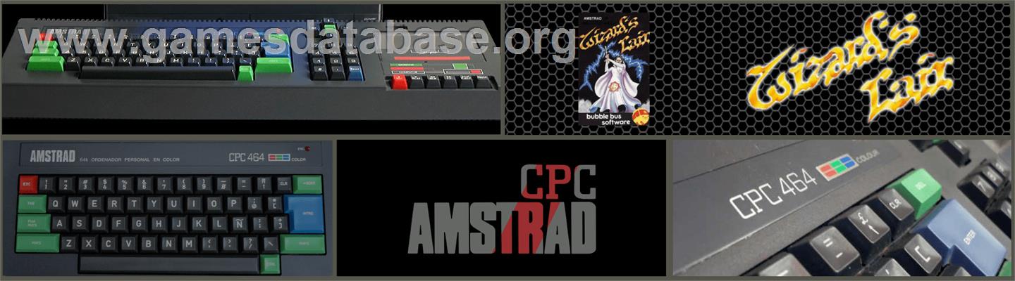Wizard's Lair - Amstrad CPC - Artwork - Marquee