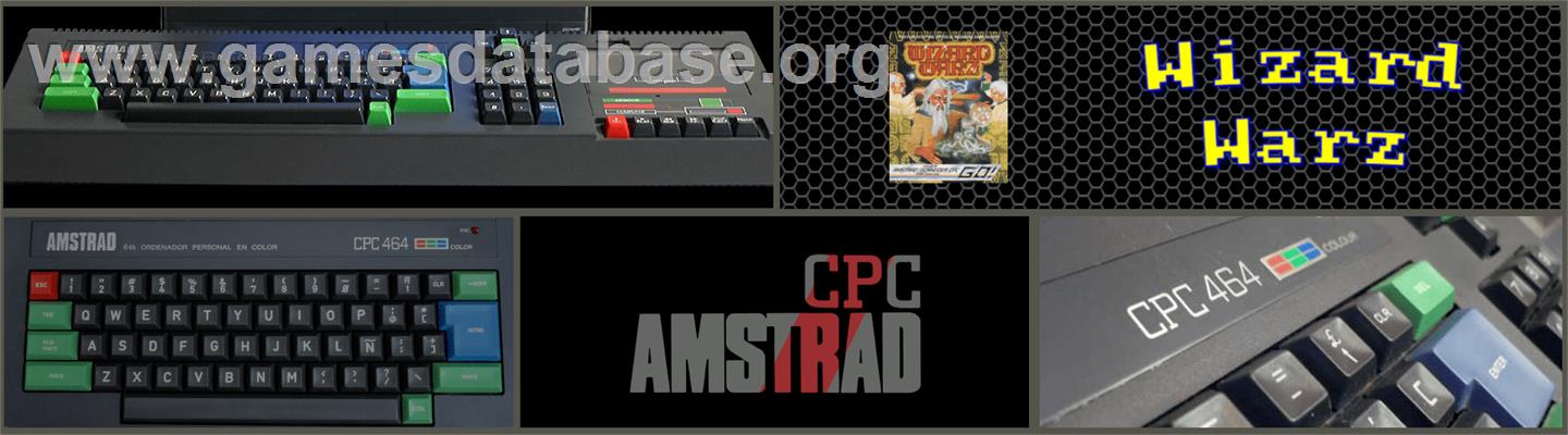 Wizard Warz - Amstrad CPC - Artwork - Marquee