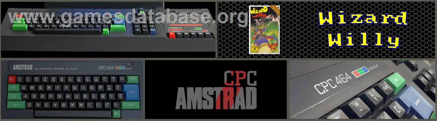 Wizard Willy - Amstrad CPC - Artwork - Marquee