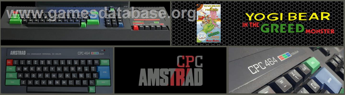 Yogi Bear And Friends In The Greed Monster - Amstrad CPC - Artwork - Marquee