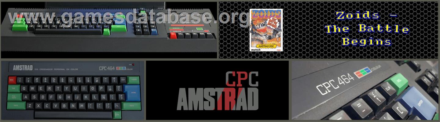 Zoids - The Battle Begins - Amstrad CPC - Artwork - Marquee