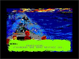 In game image of 20,000 Leagues Under the Sea on the Amstrad CPC.