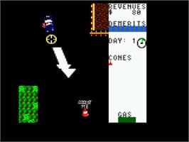 In game image of APB - All Points Bulletin on the Amstrad CPC.