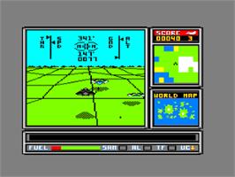 In game image of ATF - Advanced Tactical Fighter on the Amstrad CPC.