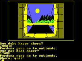 In game image of Abracadabra on the Amstrad CPC.