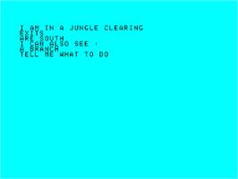 In game image of Adventure B: Inca Curse on the Amstrad CPC.