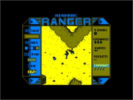 In game image of Airborne Ranger on the Amstrad CPC.