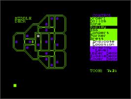 In game image of Alien on the Amstrad CPC.