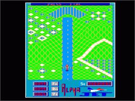 In game image of Alphajet on the Amstrad CPC.