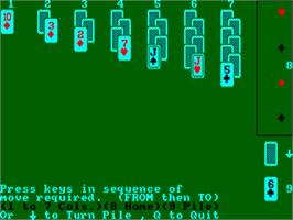 In game image of Amstrad Shuffle on the Amstrad CPC.