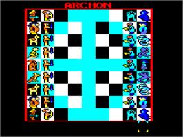 In game image of Archon: The Light and the Dark on the Amstrad CPC.