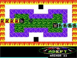 In game image of Archon 2: Adept on the Amstrad CPC.
