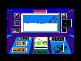 In game image of Arcticfox on the Amstrad CPC.