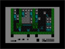 In game image of Astonishing Adventures of Mr. Weems and the She Vampires on the Amstrad CPC.