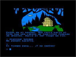 In game image of Aventura Original on the Amstrad CPC.