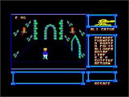 In game image of Awesome Earl in SkateRock on the Amstrad CPC.