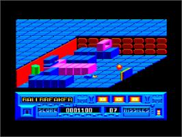In game image of Ball Breaker 2 on the Amstrad CPC.