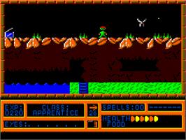 In game image of Bank Panic on the Amstrad CPC.