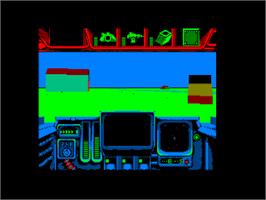 In game image of Battle Command on the Amstrad CPC.