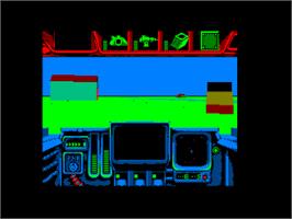 In game image of Battle Command on the Amstrad CPC.