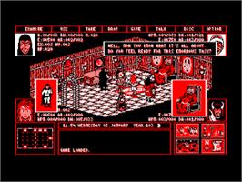 In game image of Black Land on the Amstrad CPC.