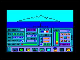 In game image of Blue War on the Amstrad CPC.