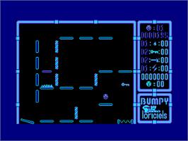 In game image of Bumpy on the Amstrad CPC.