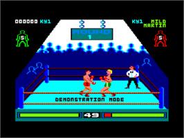 In game image of By Fair Means or Foul on the Amstrad CPC.