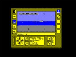 In game image of Carrier Command on the Amstrad CPC.
