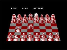 In game image of Chessmaster 2000 on the Amstrad CPC.