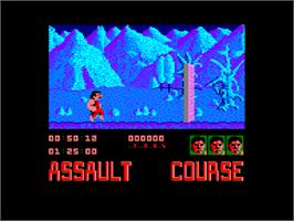 In game image of Combat Course on the Amstrad CPC.